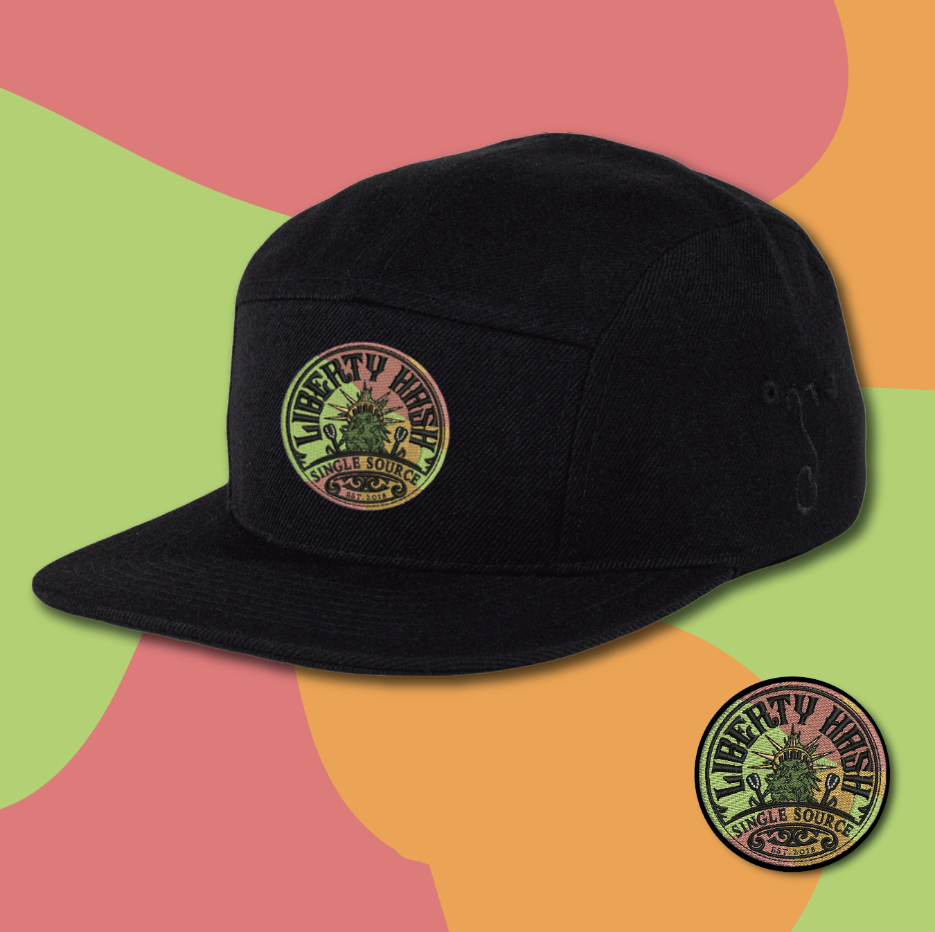Sherbz x Cake Pops Lid Embroidered 5-Panel Hat